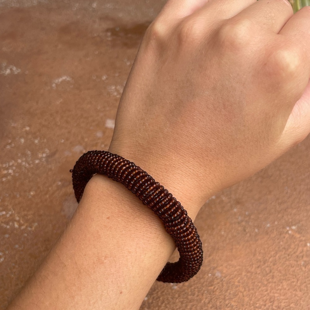 Handmade Brown beaded bracelet